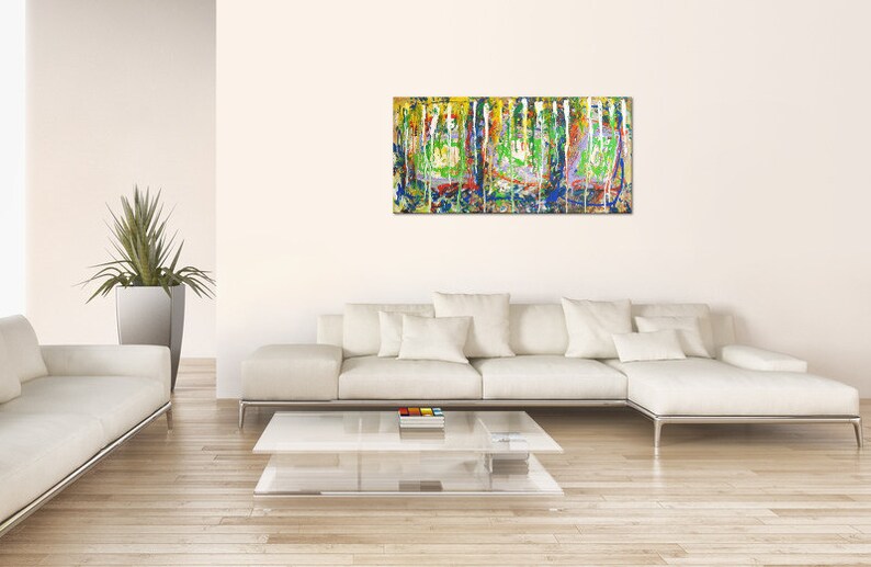 Martink Abstract Nice Colorful Fine Art Canvas Painting Etsy
