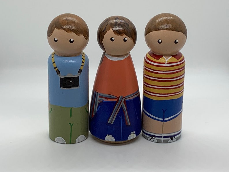 Stranger Things 3 Kid cast peg dolls
