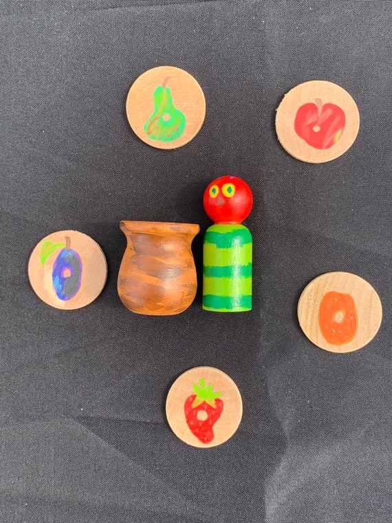 Very Hungry Caterpillar Peg Dolls 