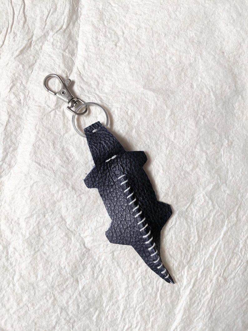 white croc keychain
