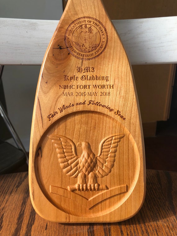 Petty Officer Third Class Award Paddle Going Away Gift for Etsy