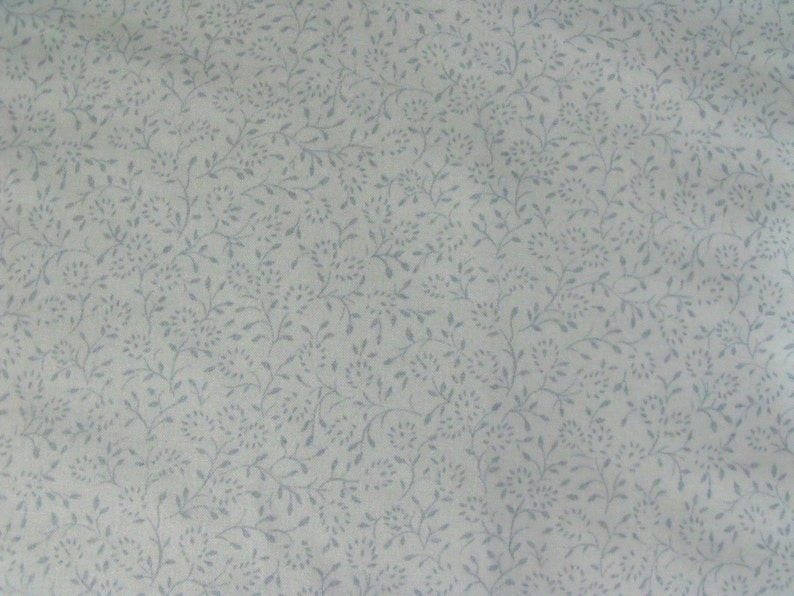 Lee Jofa Glazed Cotton Milford Print Aqua Blue Foral Upholstery Drapery Fabric