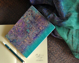 Art Journal Notebook: Rubina Kazi Design, Lined Diary (8x6")