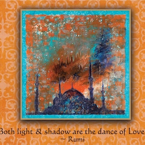 Spiritual Cards - Motivational Quotes, Rumi Quote Card, Just Because Cards, See You Soon Cards, Isolation Card, Missing You Cards