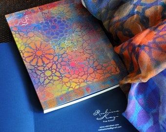 Rainbow Mandala Notebook: Original Art Journal (8x6)