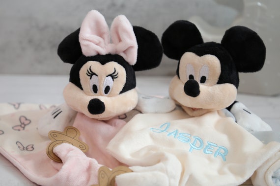 Buy Personalised Disney Baby Minnie Mouse Mickey Comforter Blanket Soother Blanket Baby Gift Baby Shower Gift New Baby Gift doudou Online in India Etsy