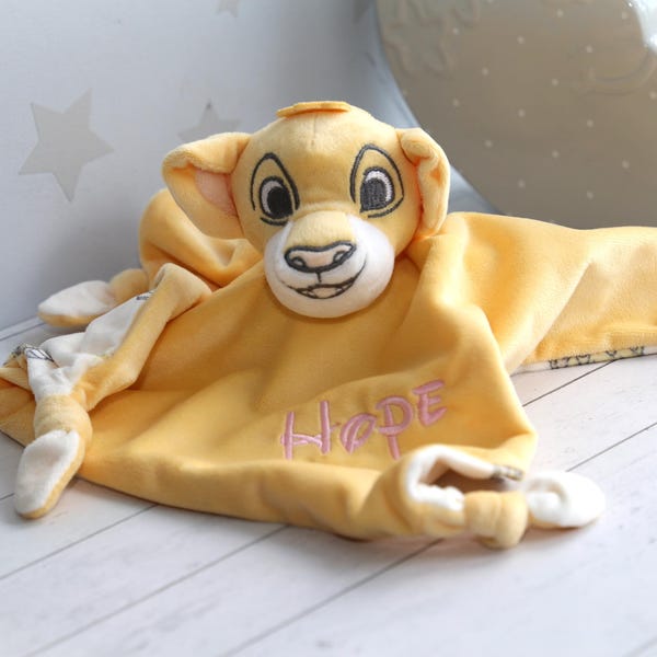 Personalised Simba Comforter – Lion King Baby Blanket – Newborn Gift / Baby Shower Gift