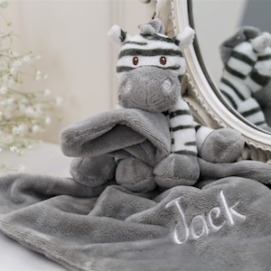 Edredón personalizado, edredón para bebé, EDREDÓN de cebra, mantas para bebé / regalo de ducha / juguetes para el primer bebé / manta personalizada, regalo para bebé