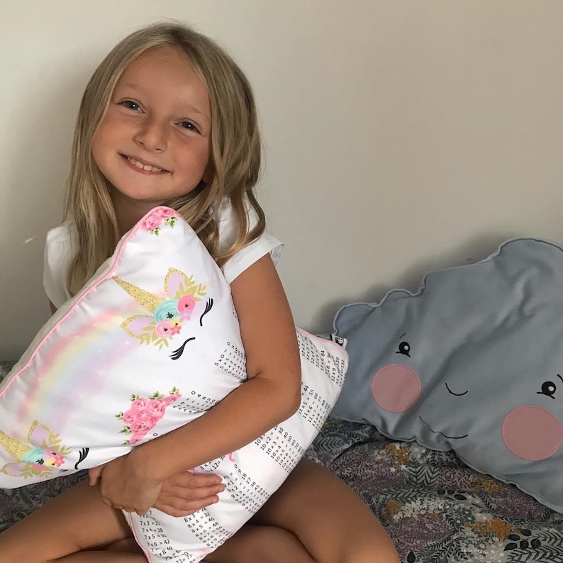 Kids Pillows Princess Pillows Times Tables Pillows Etsy UK