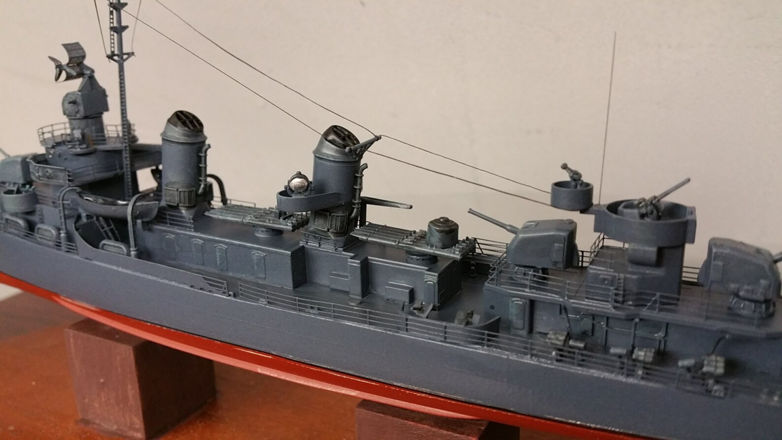 US Navy Destroyer USS Fletcher DD445Detailed Ship Model Etsy