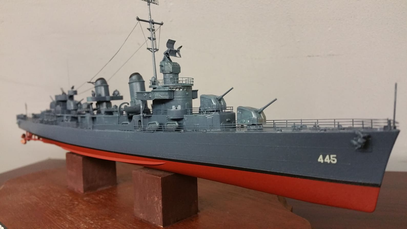 US Navy Destroyer USS Fletcher DD445Detailed Ship Model Etsy