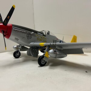 P-51D Mustang -52nd FG, 15th Air Force-   1/32 scale- Built Plastic Scale Model- VERY DETAILED!