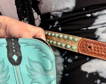 Western Leopard and Turquoise Belt. Fits Small/medium - 43  display picture 1