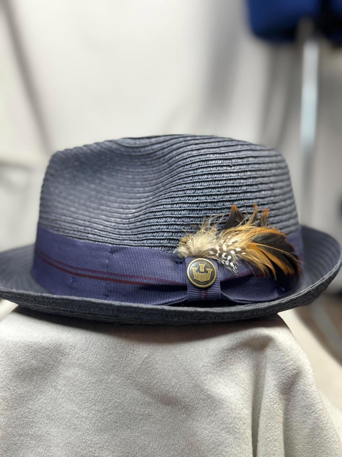 GOORIN BROS // ltd ed lady roulette ivory wide brim wool fedora grosgrain ribbon Goorin Hat Vintage - Etsy main image 3