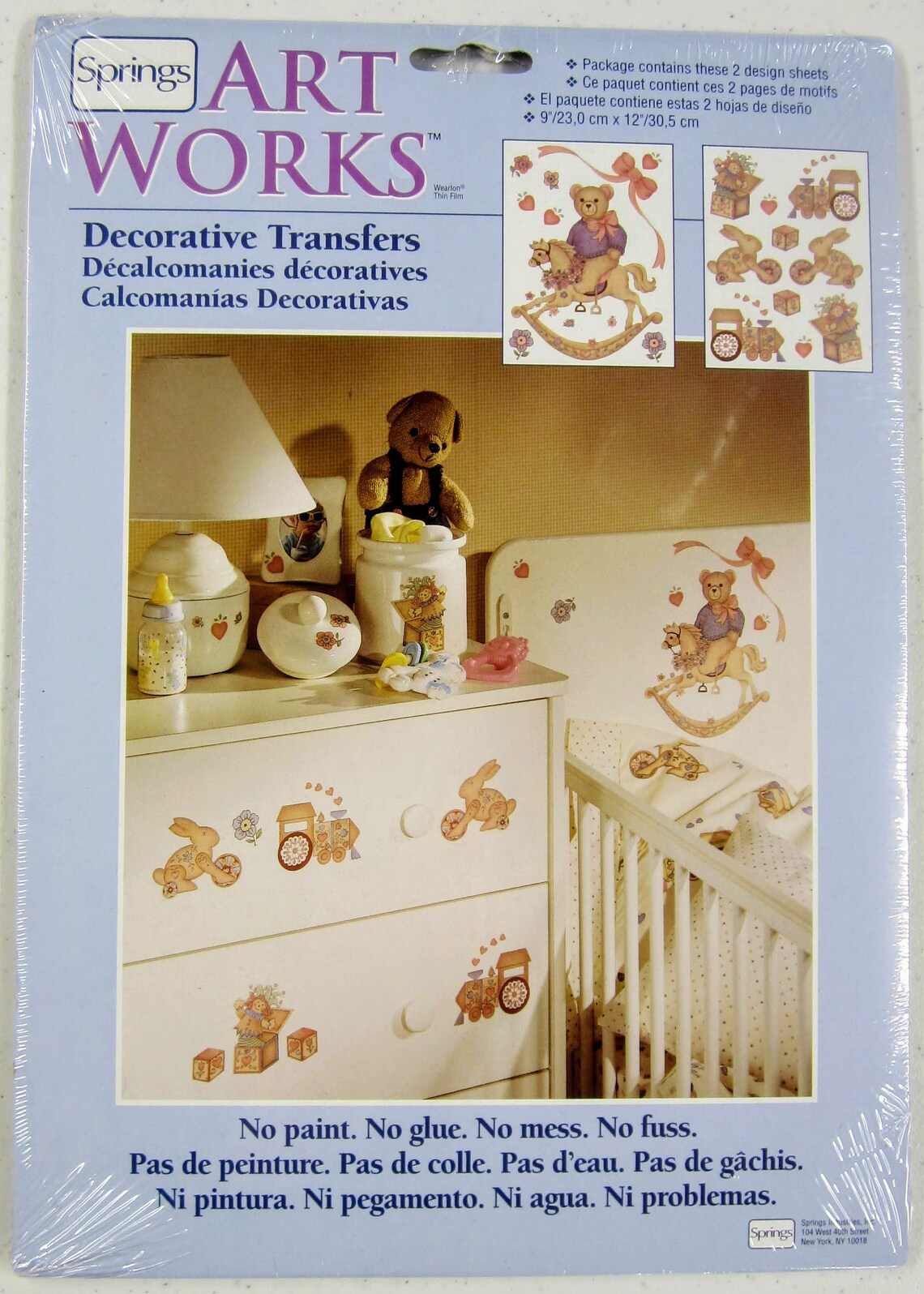 Art Works Decorative Transfers 2 Packages of 2 Design Sheets Etsy