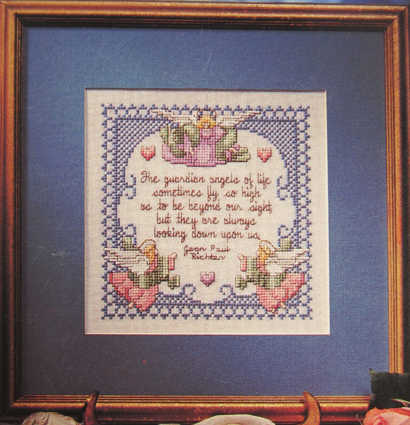 At Home With Angels Counted Cross Stitch Patterns Leisure Arts Etsy