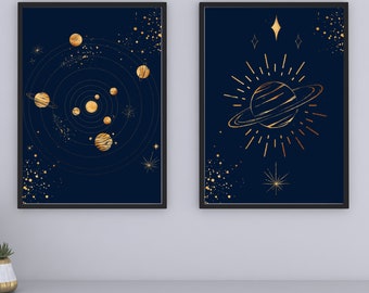 Celestial Spirts Digital Prints | Set of 6 | Instant Download | Printable Wall Art