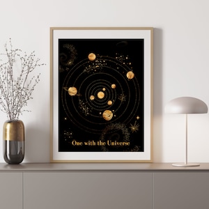 One With the Universe Print Digital Print | 16x20 Art Print | Instant Download | Printable Wall Art