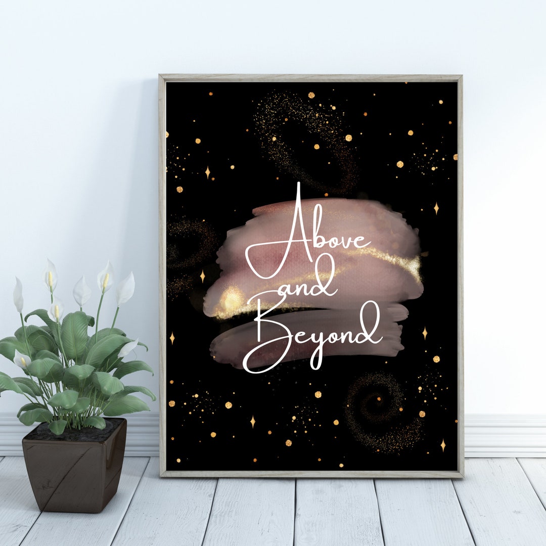 Above Prin Above and Beyond Digital Print | 16x20 Art Print | Instant Download ...
