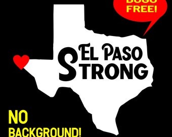 El Paso Strong Silhouette Heart Texas Support Red Heart - Etsy Ireland
