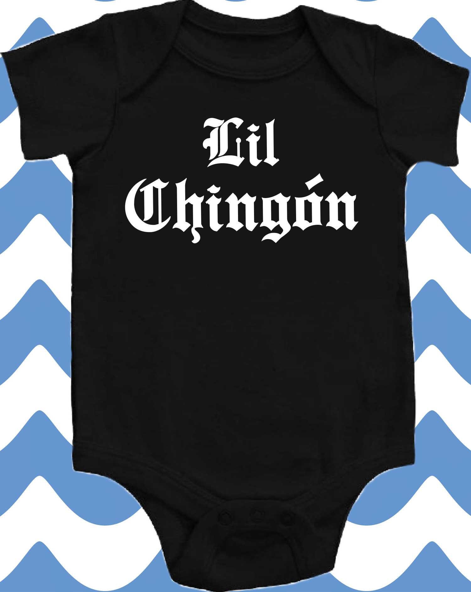Lil Chingon Spanish Little Badass Funny Baby Bodysuit Unisex - Etsy Hong  Kong