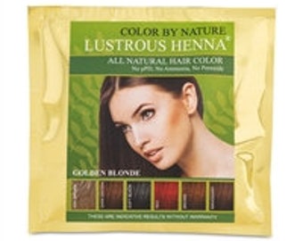 Golden Blonde Color by Nature Lustrous Henna 100 grams