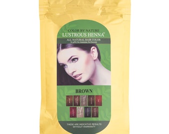 Brown Color by Nature Lustrous Henna 100 grams