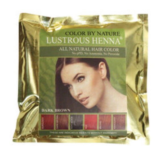 Lustrous Henna Dark Brown100 Natural Hair Color 100 Grams Etsy
