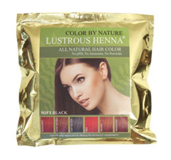 Lustrous Henna Soft Black 100 Natural Hair Color 100grams Etsy
