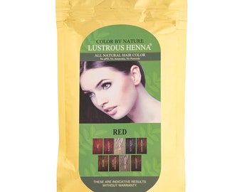 Red Color by Nature Lustrous Henna Natural Hair Color  100 Grams