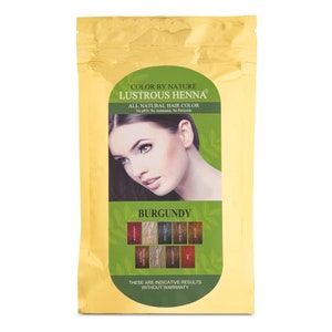 Burgundy Color By Nature Lustrous Henna 100 Grams