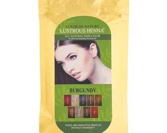 Burgundy Color By Nature Lustrous Henna 100 Grams