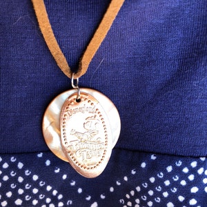 Frontierland Pressed Penny Chord Necklace- Disneyland