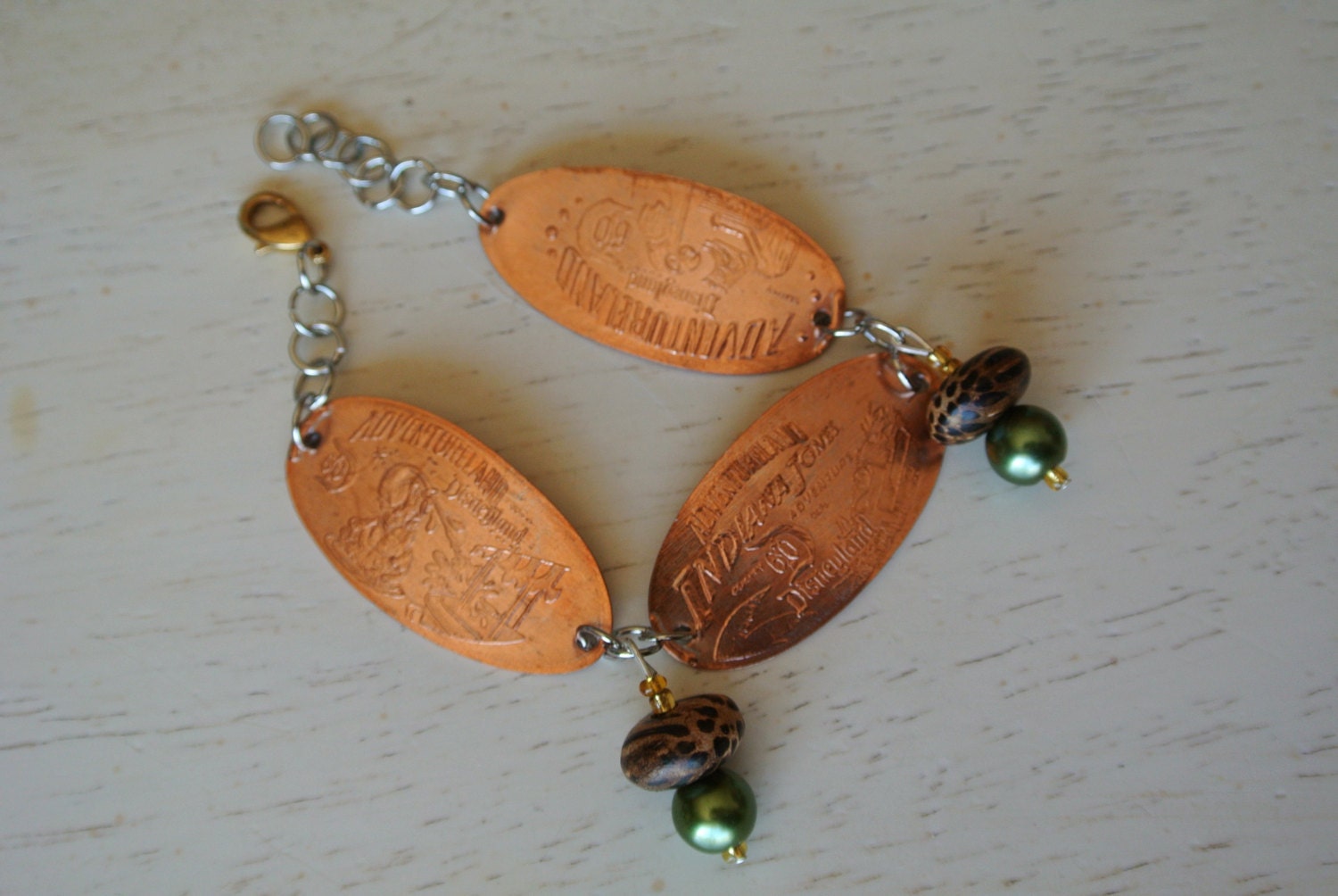 Adventureland Pressed Penny Bracelet Disneyland 60th Etsy Singapore