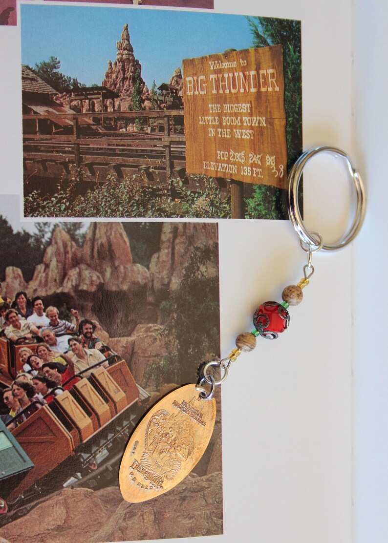 Big Thunder Pressed Penny Key Chain Disneyland