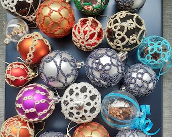 Tatted baubles