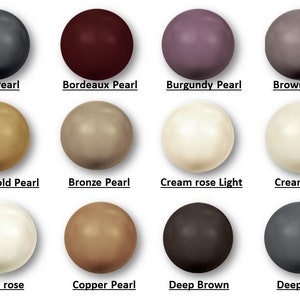 Swarovski Round crystal pearl beads  5810 crystal beads - Available in 3mm,4mm, 6mm, 8mm, and 10mm Swarovski pearls