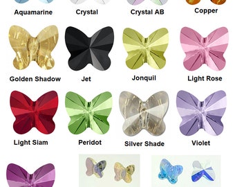 Swarovski 5754 Butterfly Crystal Beads