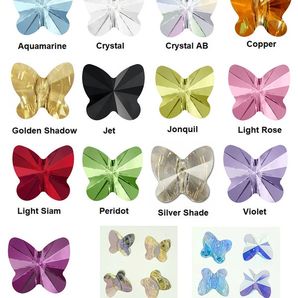 Perles de cristal papillon Swarovski 5754