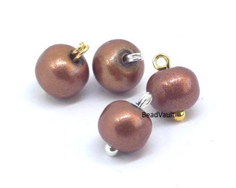 Dijes de cuentas de vidrio y cobre, dijes colgantes de cobre, accesorios para bisutería, dijes para bisutería, artículos para manualidades, dijes para destash