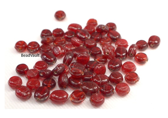 Red Glass Beads, 15 Loose Vintage Red Beads, Rich Red Glass Beads, Jewelry  Making Supplies, Craft Supplies, Destash Bead G53 