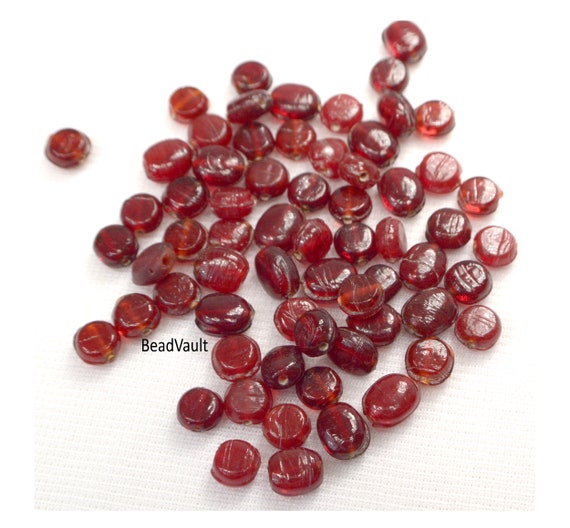 Red Glass Beads, 15 Loose Vintage Red Beads, Rich Red Glass Beads, Jewelry  Making Supplies, Craft Supplies, Destash Bead G53 