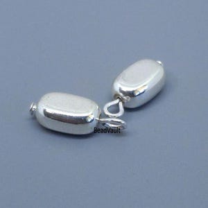 Glänzende, handgefertigte Silberanhänger, lose Silberanhänger zum Hinzufügen, leichte Silberperlenanhänger, Schmuckherstellungszubehör, Restposten (H61) Bild 2