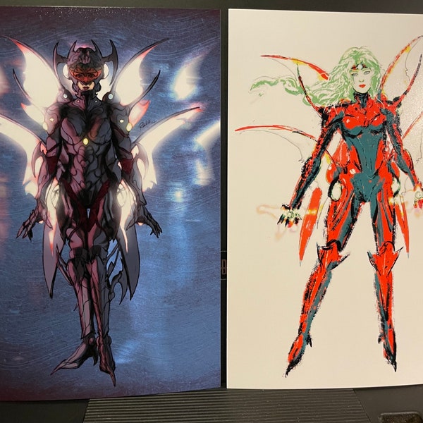 Final Fantasy VI Magitek Armor Terra Branford Set of 2 4x6 Prints