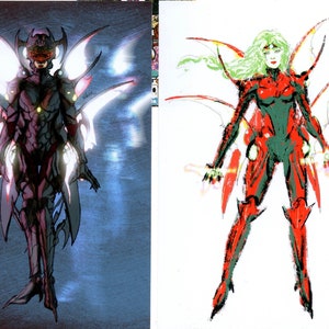Final Fantasy VI Magitek Armor Terra Branford Set of 2 4x6 Prints
