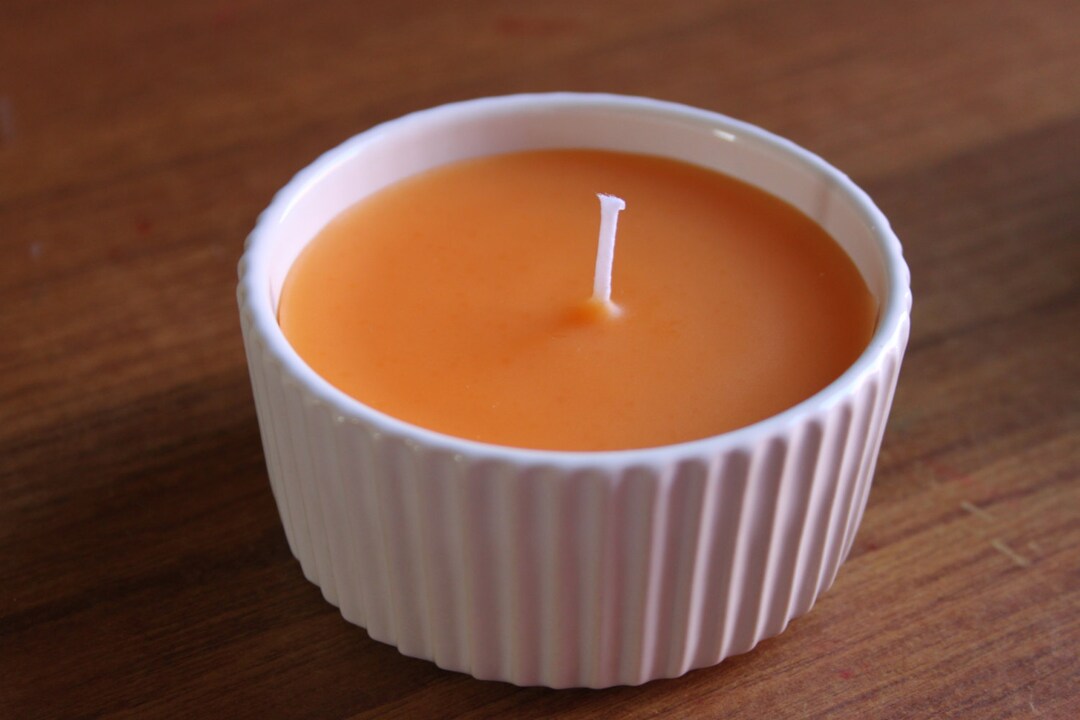 Brand New Teacup Candle Clean Modern White Ramekin Candle Etsy