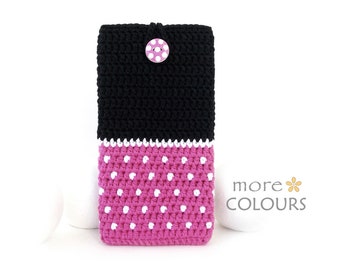 Pink Mini Samsung Z Fold5 pouch case, Galaxy S23 ultra vegan cover, Samsung S22FE sock, Galaxy Note 9 cozy, eco-friendly A13 5G / S10 sleeve