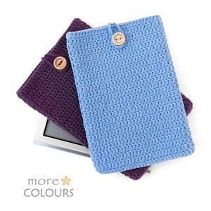 Custodia colorata Tolino Shine viola, custodia ecologica per Kindle Paperwhite 5, custodia per e-reader Boox Go Color 7 gen2, custodia per PocketBook Verse, custodia per Kobo Clara