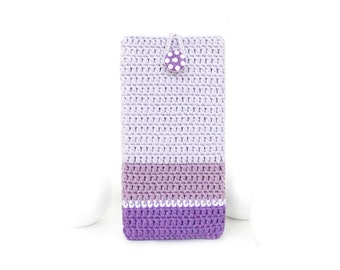 Lilac Samsung S24 plus pouch, Samsung S23 FE case, Ombre Galaxy A73 cozy, lavender Note 20 ultra cover, Z Fold 4 sock, Galaxy Note 8 sleeve