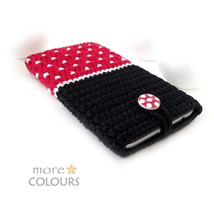 Custodia rossa per telefono Redmi Note 14, cover per Xiaomi Mix Fold4, custodia ecologica Mini a pois per Xiaomi 15 Pro, custodia per Poco C50, tasca vegana per Xiaomi Redmi A4